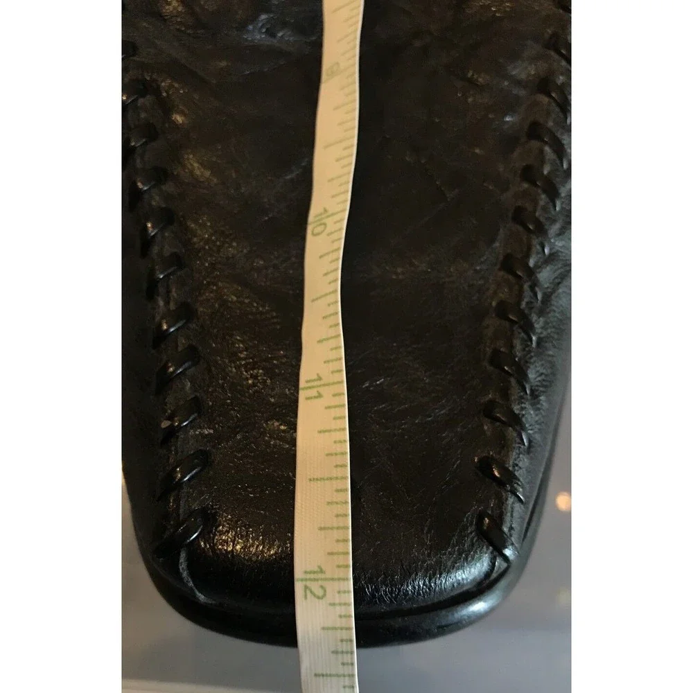 Stacy Adams SA Mens Shoes Slip Ons Loafers Wrinkled Leather Black 11.5 12
